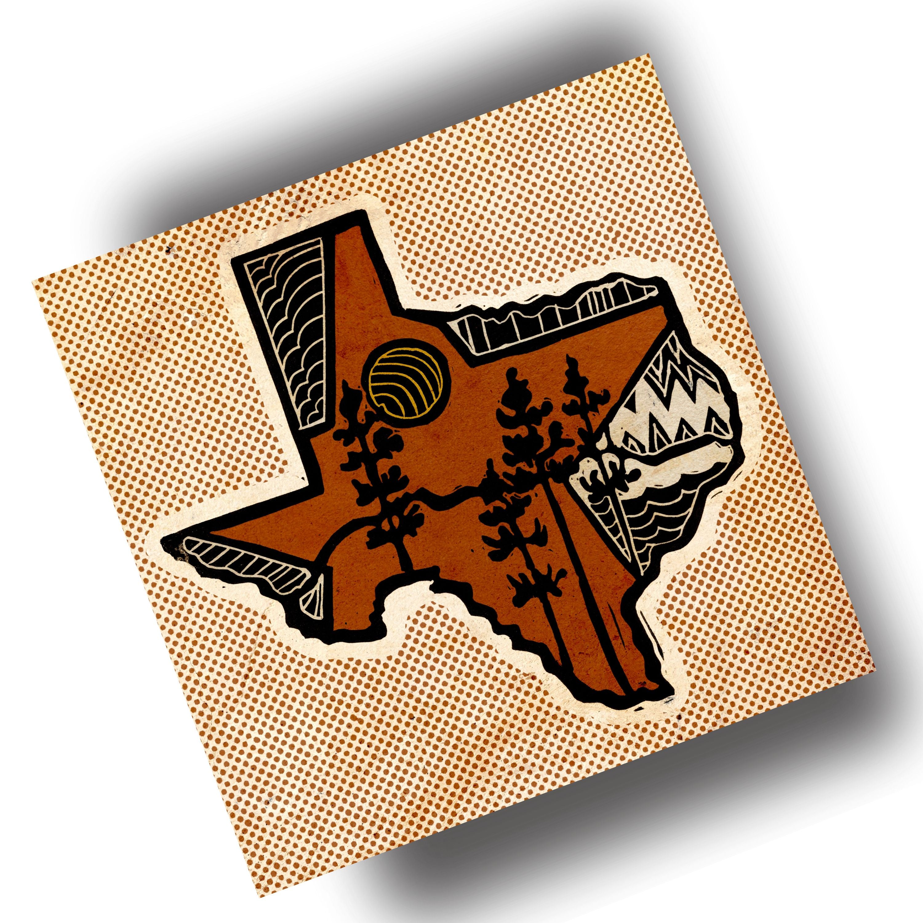 The Great State (Vintage) Art Print