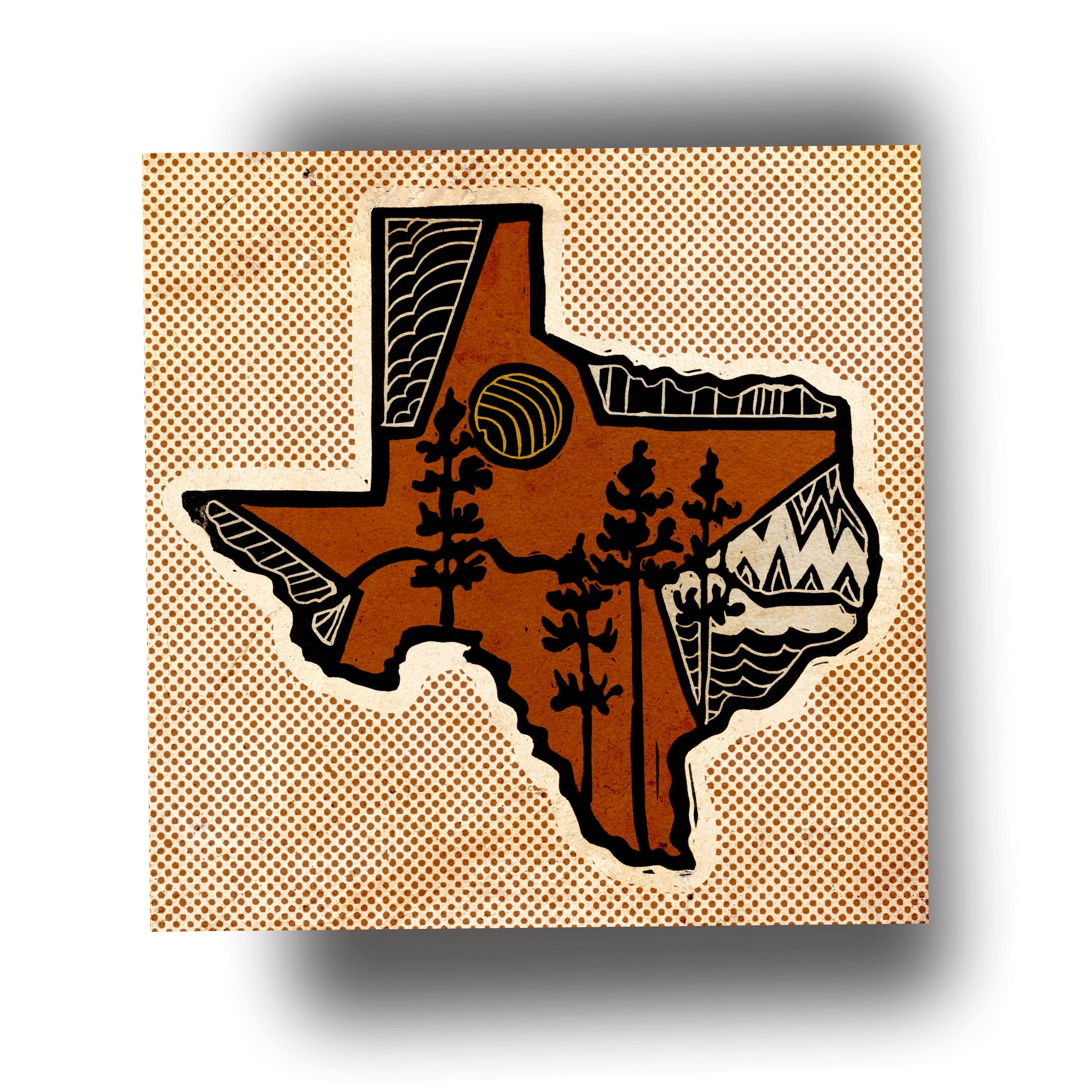 The Great State (Vintage) Art Print