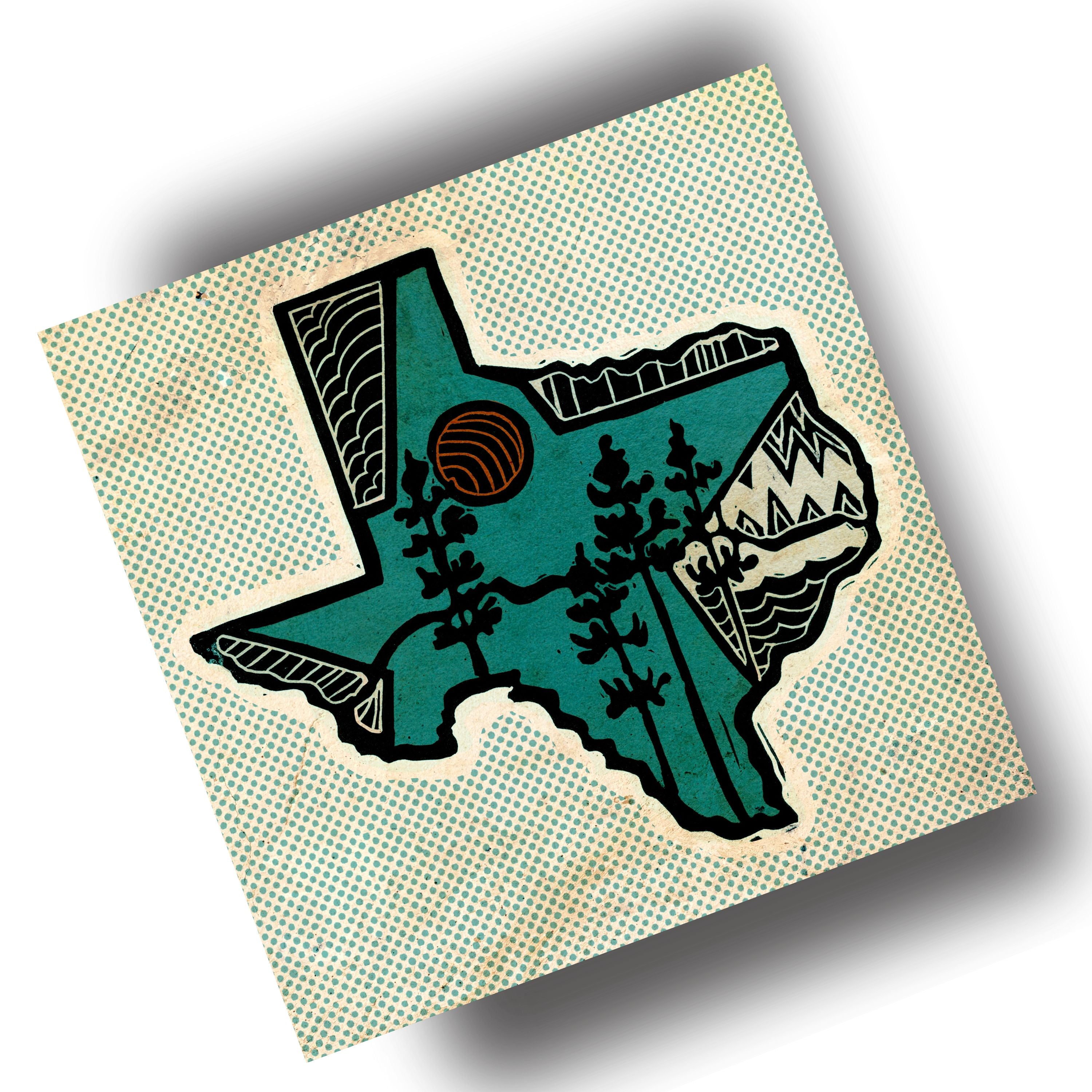 The Great State (Vintage) Art Print