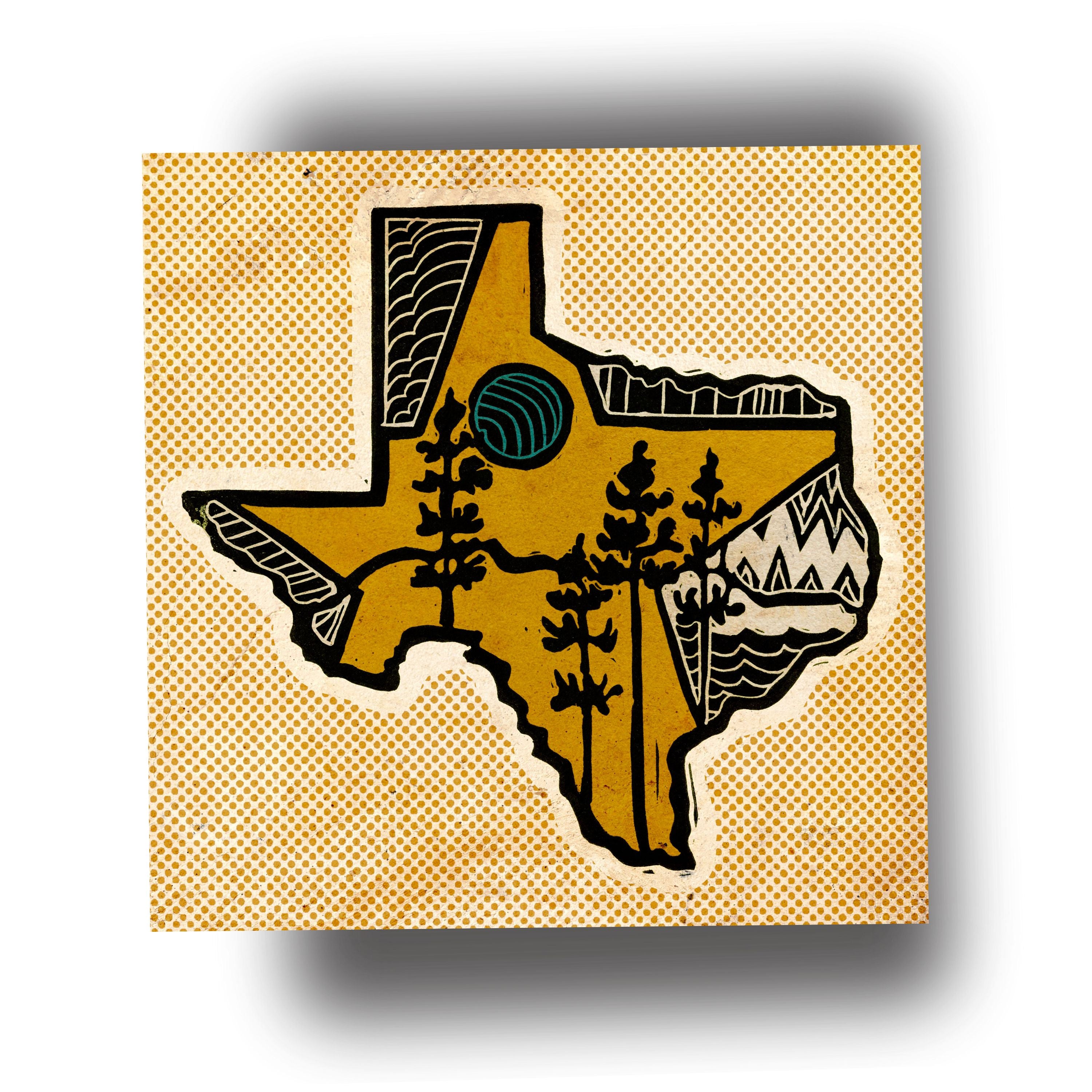 The Great State (Vintage) Art Print