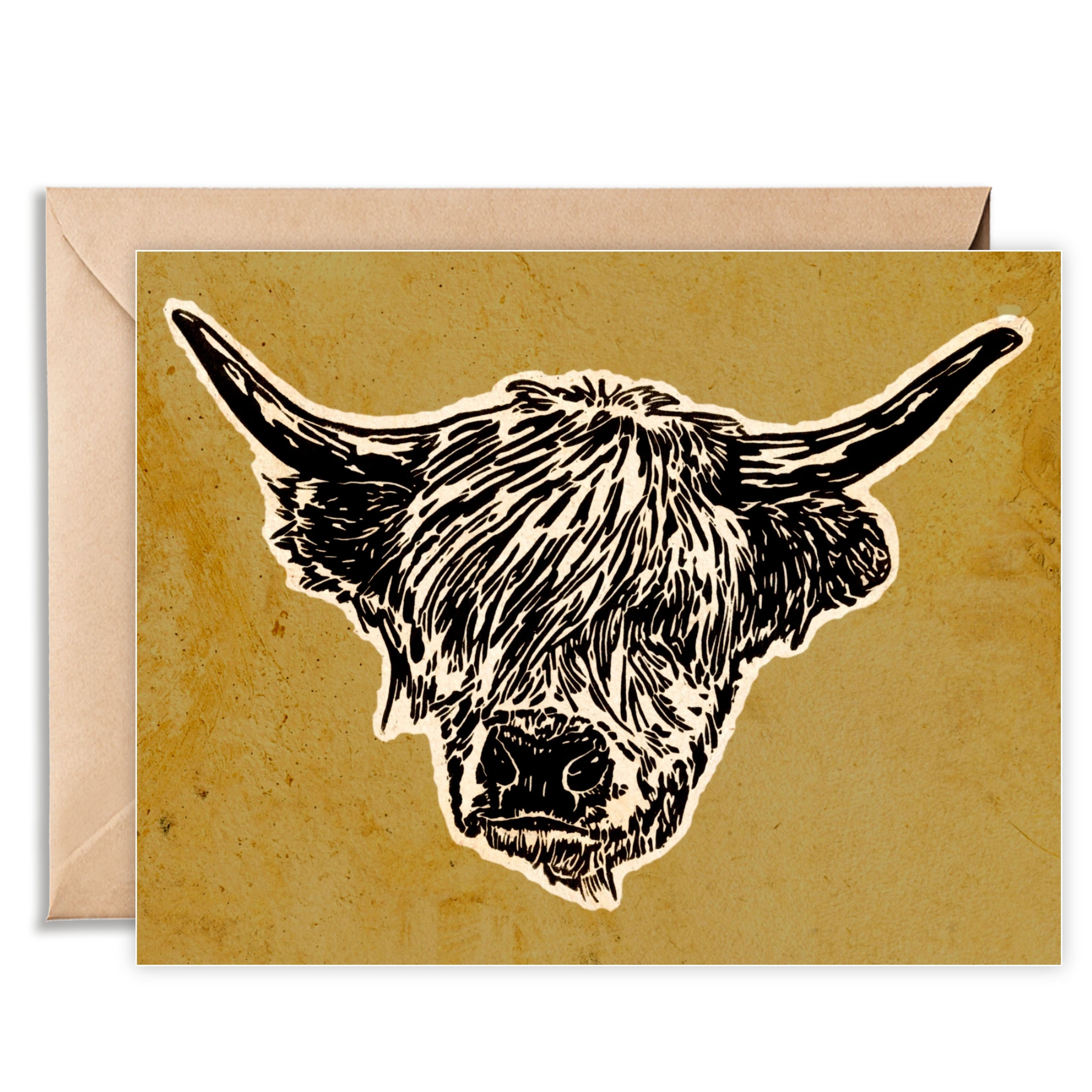 Dolly (Highland Cow) A2 Cards