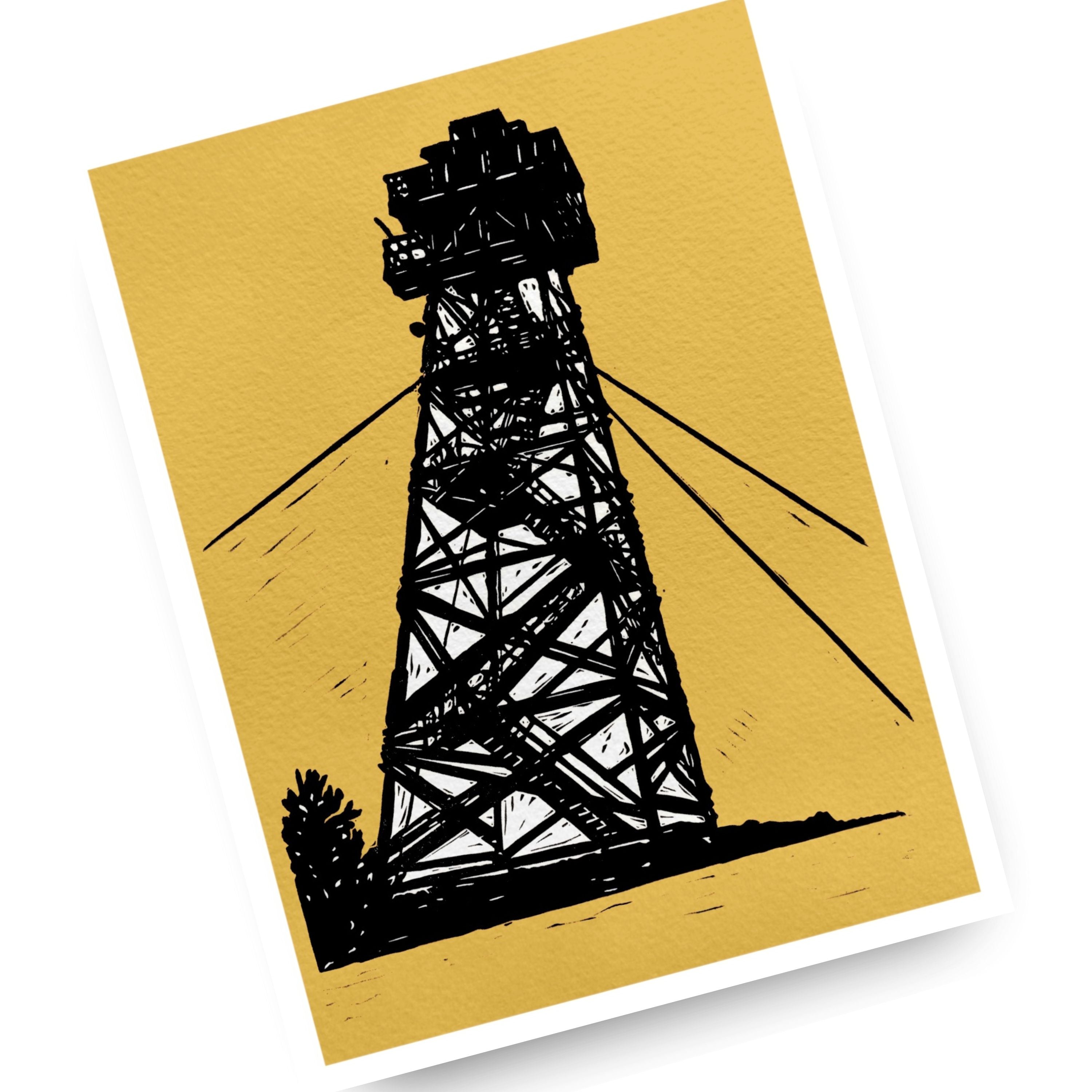 Black Butte Tower - (Art Print)
