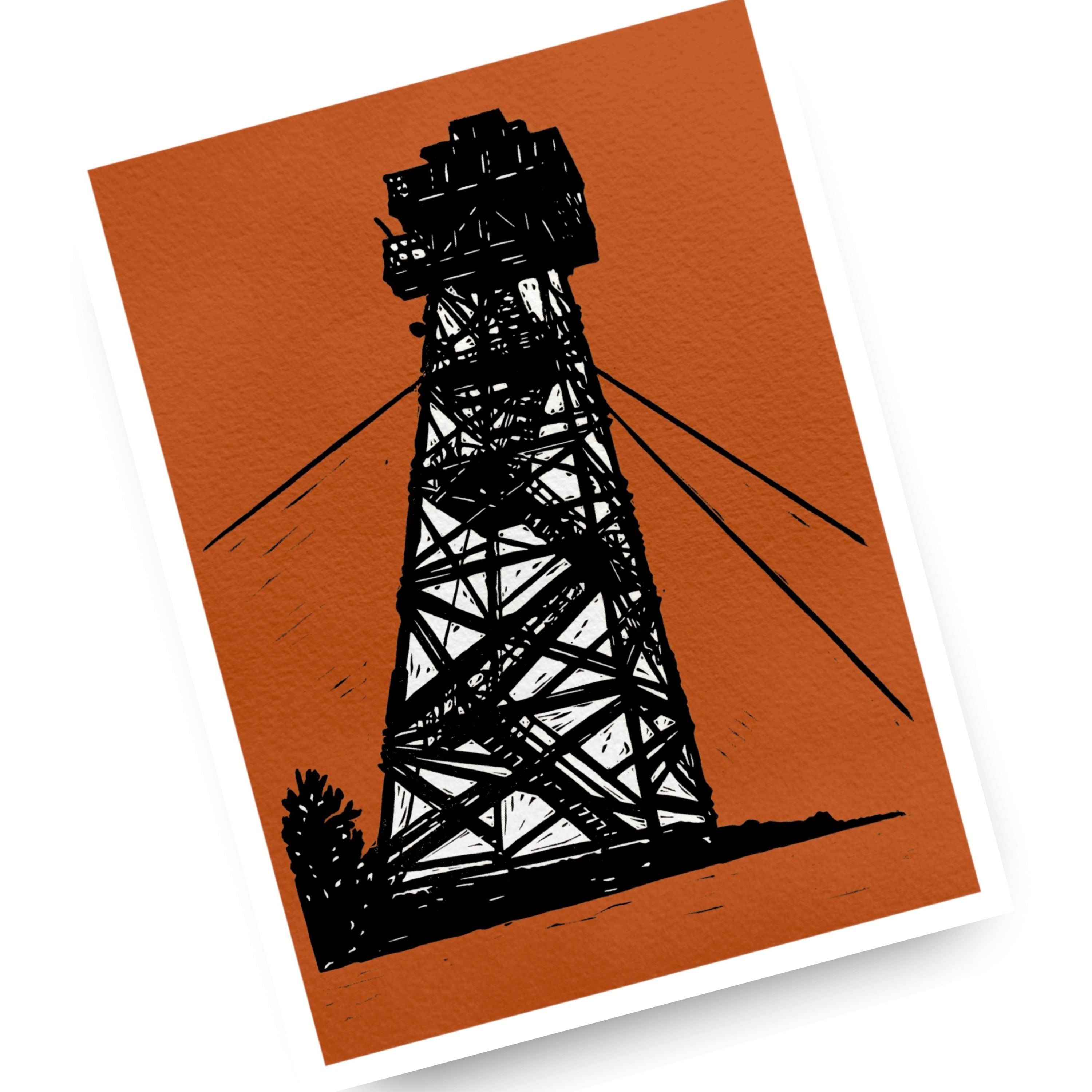 Black Butte Tower - (Art Print)
