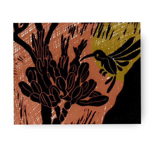 Desert Hummingbird - (Art Print)