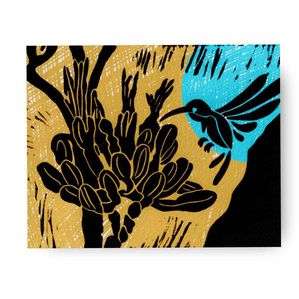 Desert Hummingbird - (Art Print)