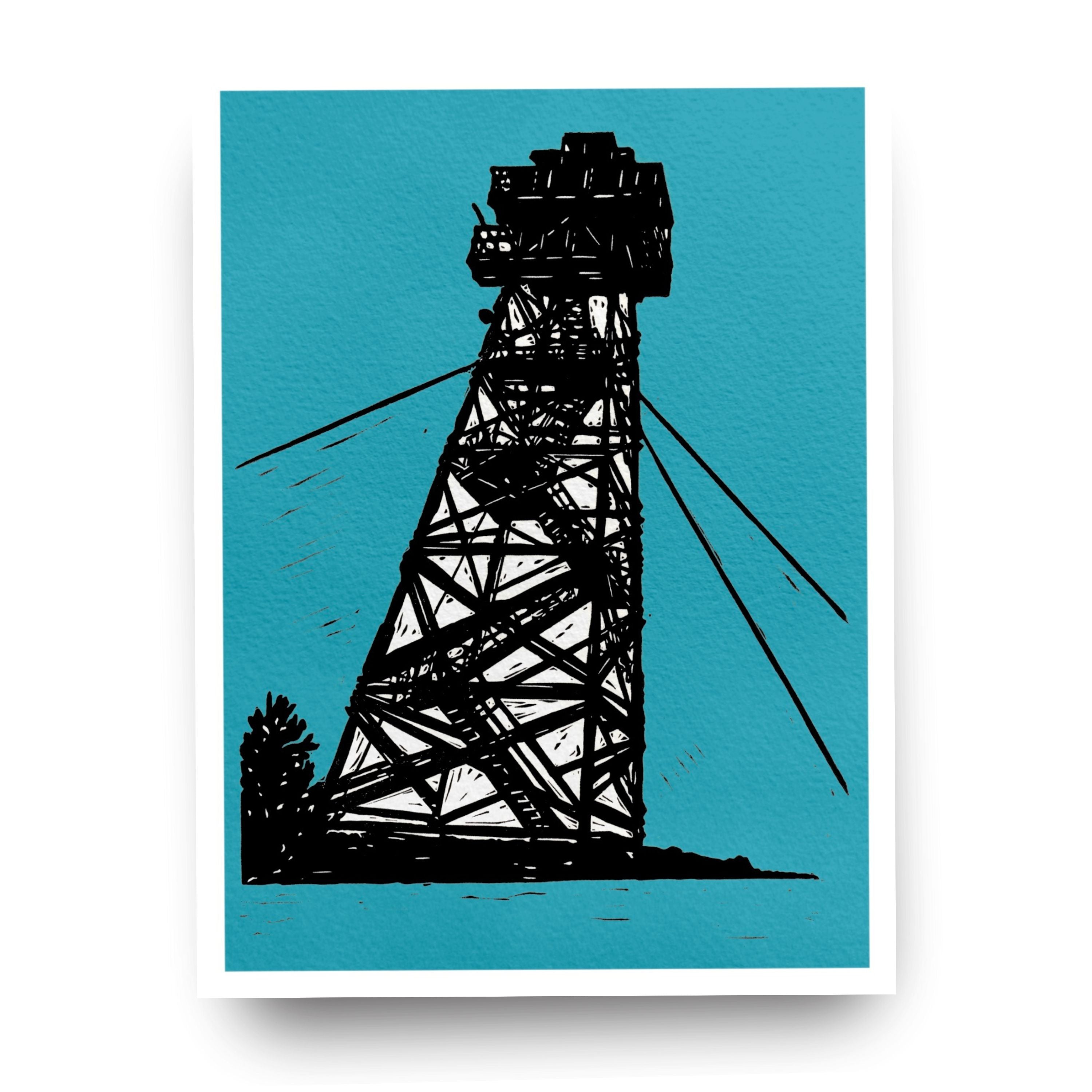 Black Butte Tower - (Art Print)