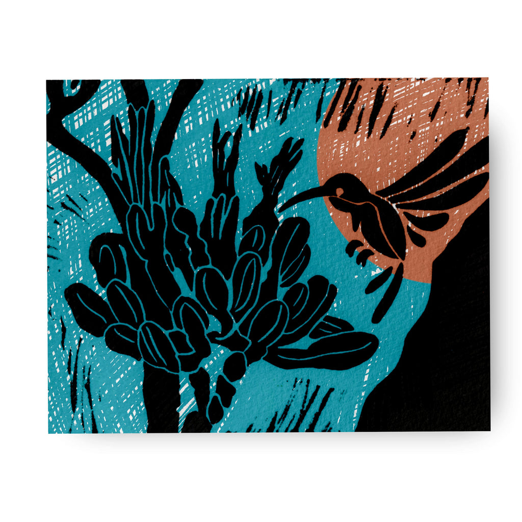 Desert Hummingbird - (Art Print)