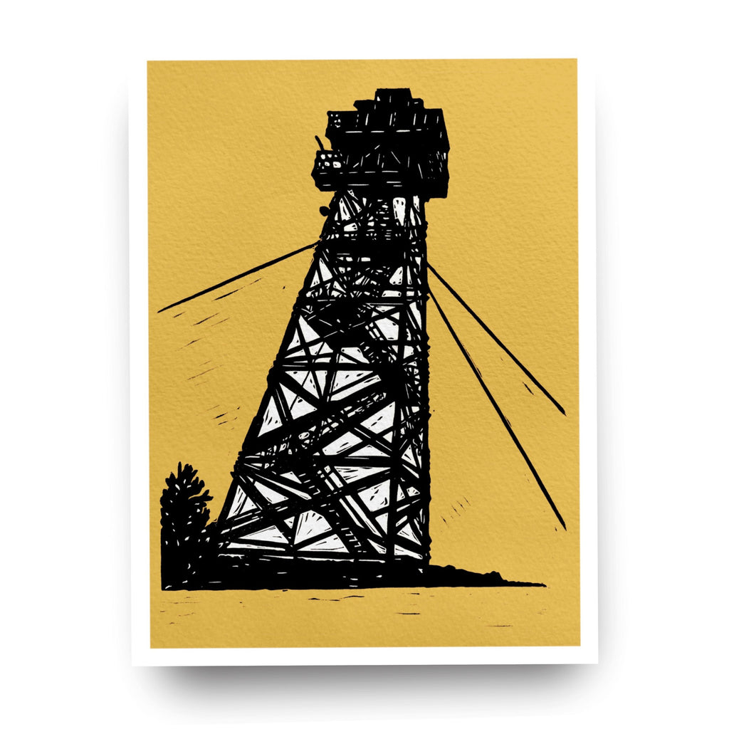 Black Butte Tower - (Art Print)
