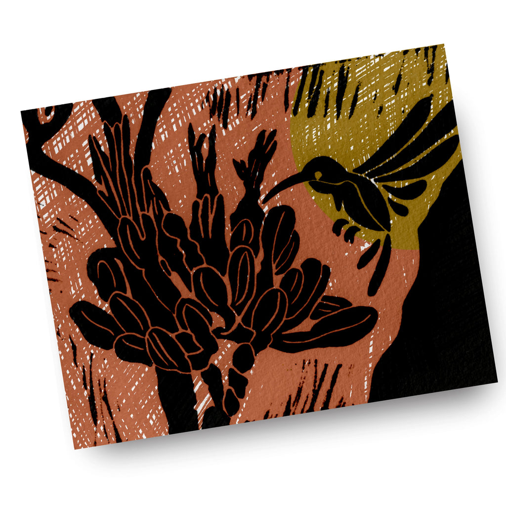 Desert Hummingbird - (Art Print)