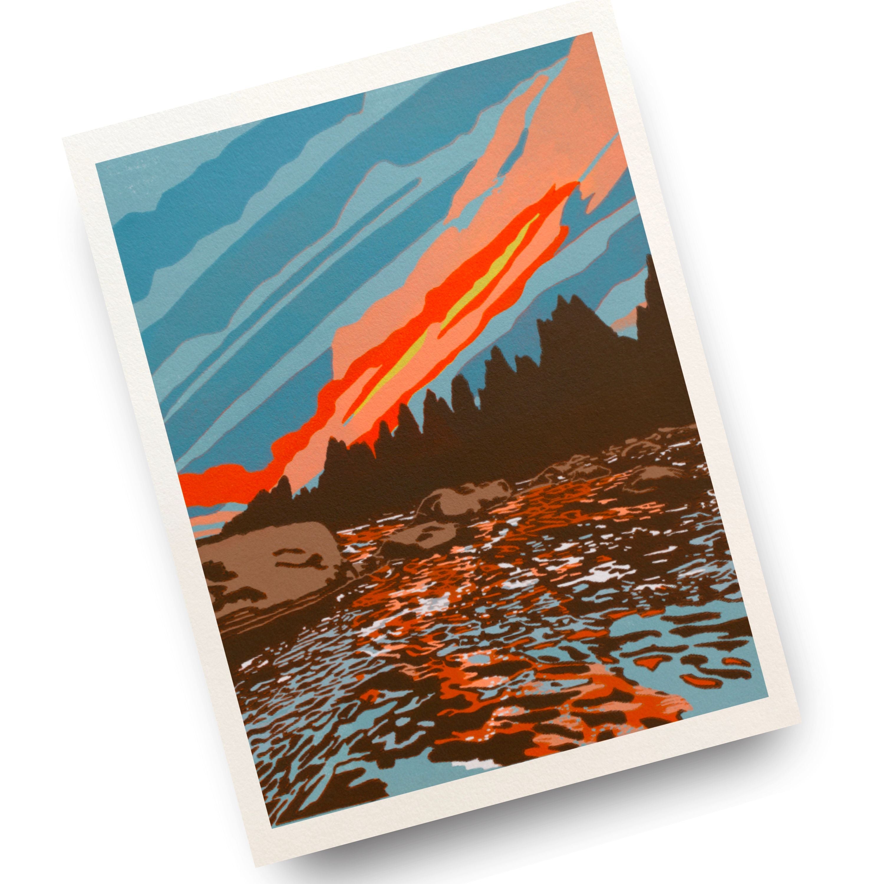 Sunset On The Deschutes - (Art Print)