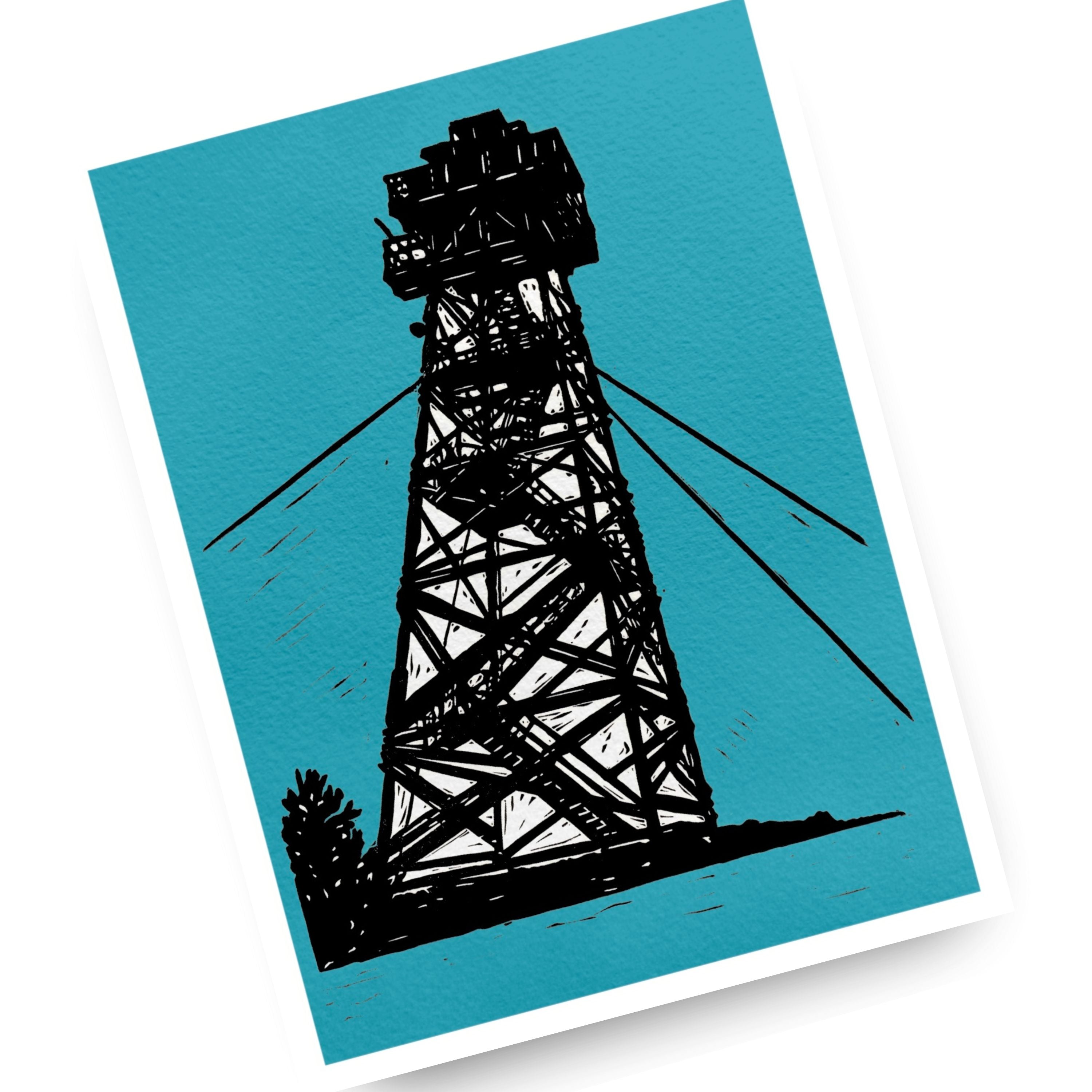 Black Butte Tower - (Art Print)