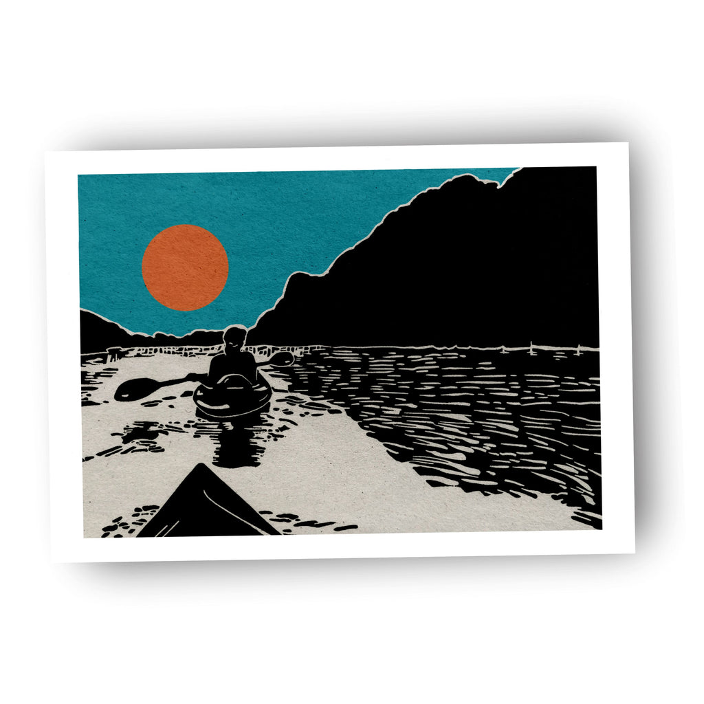 Kayak Duo - (Art Print)