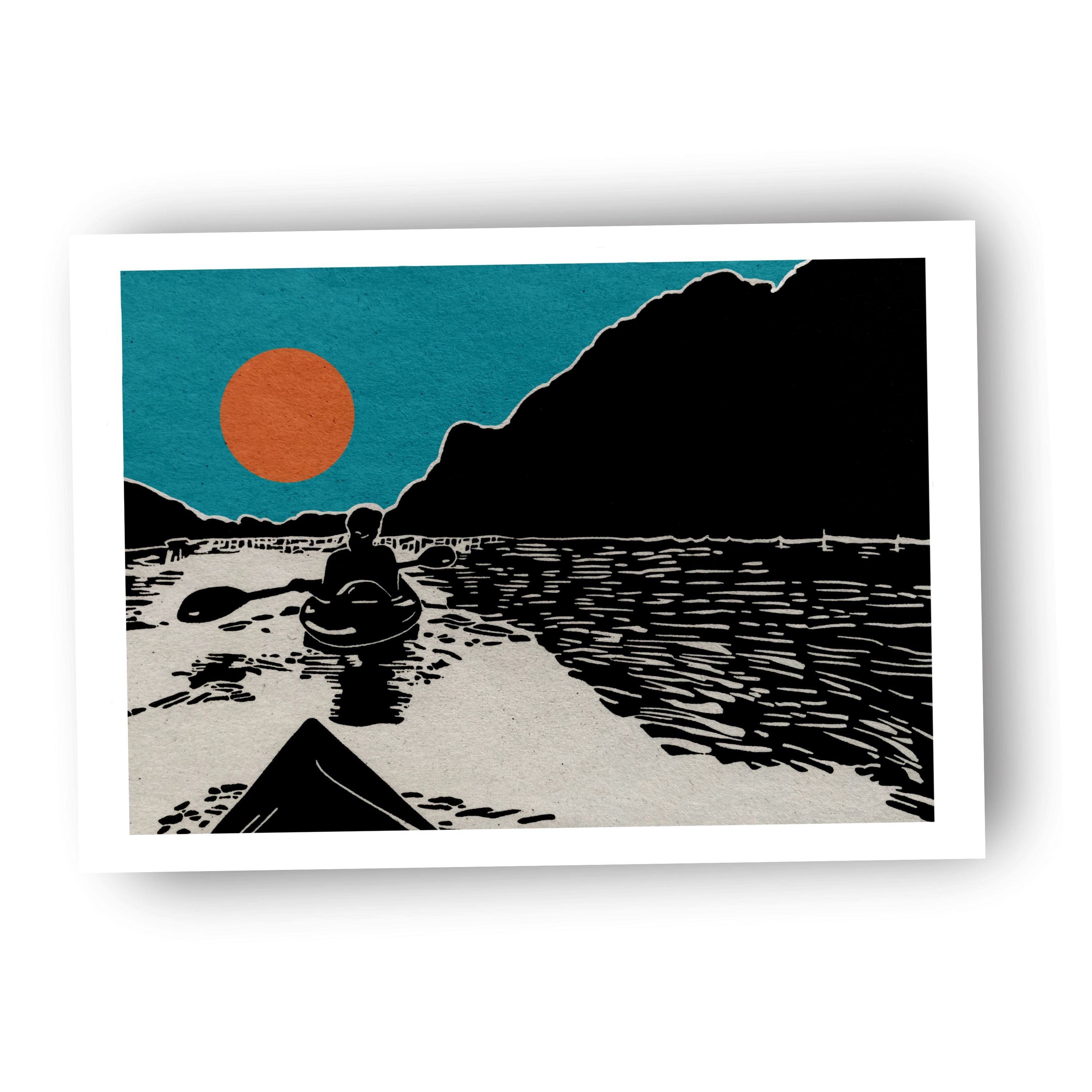 Kayak Duo - (Art Print)