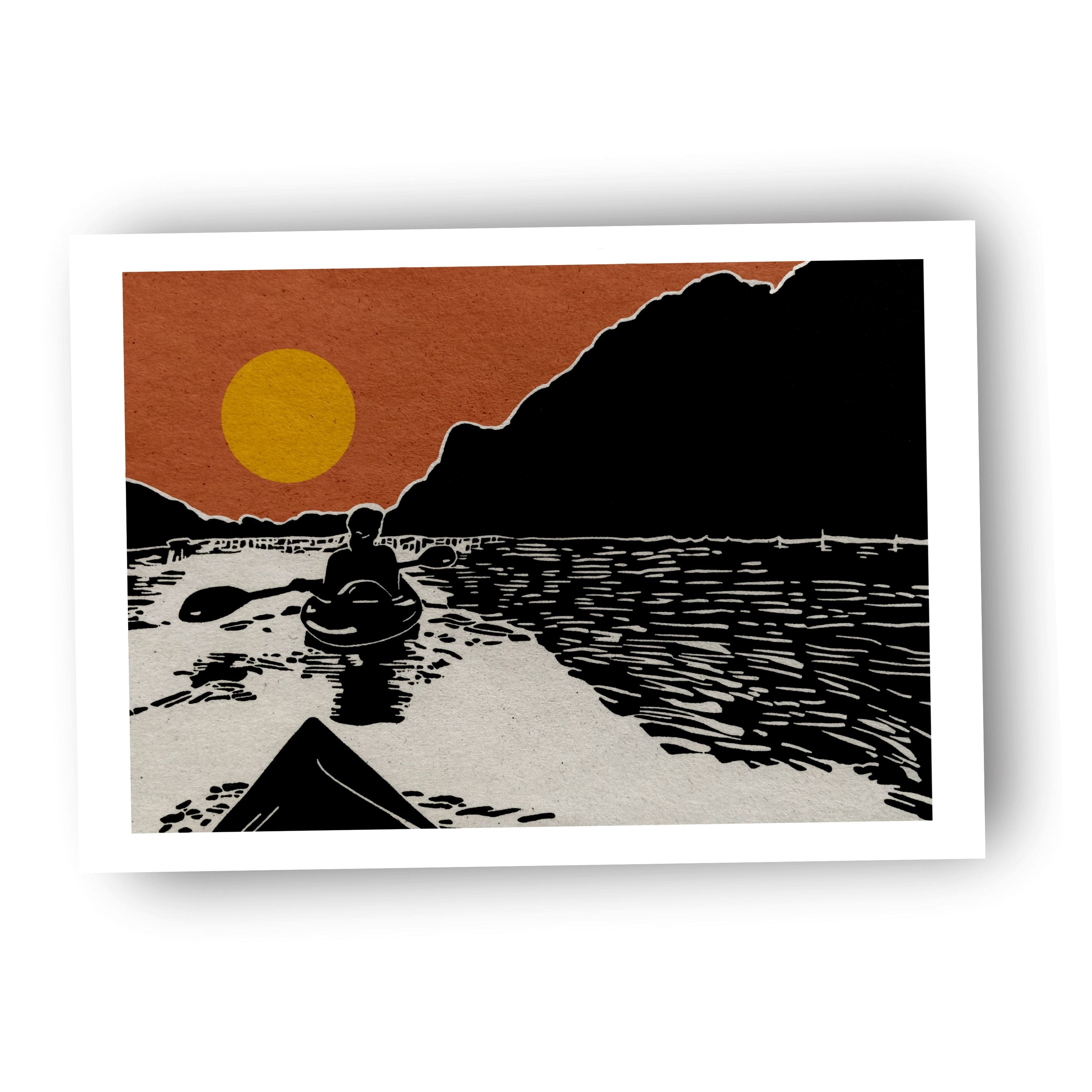 Kayak Duo - (Art Print)