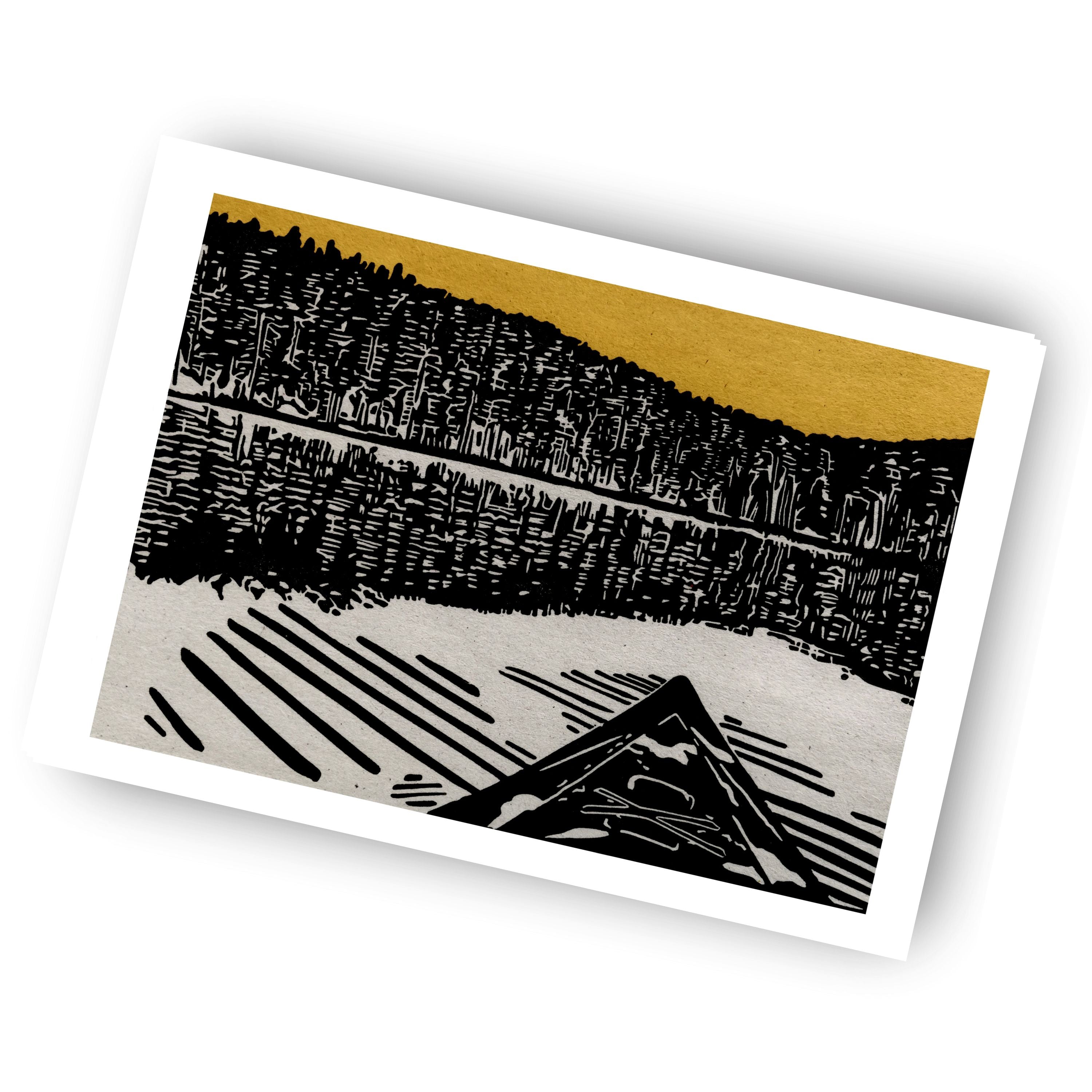 Kayak Reflection - (Art Print)