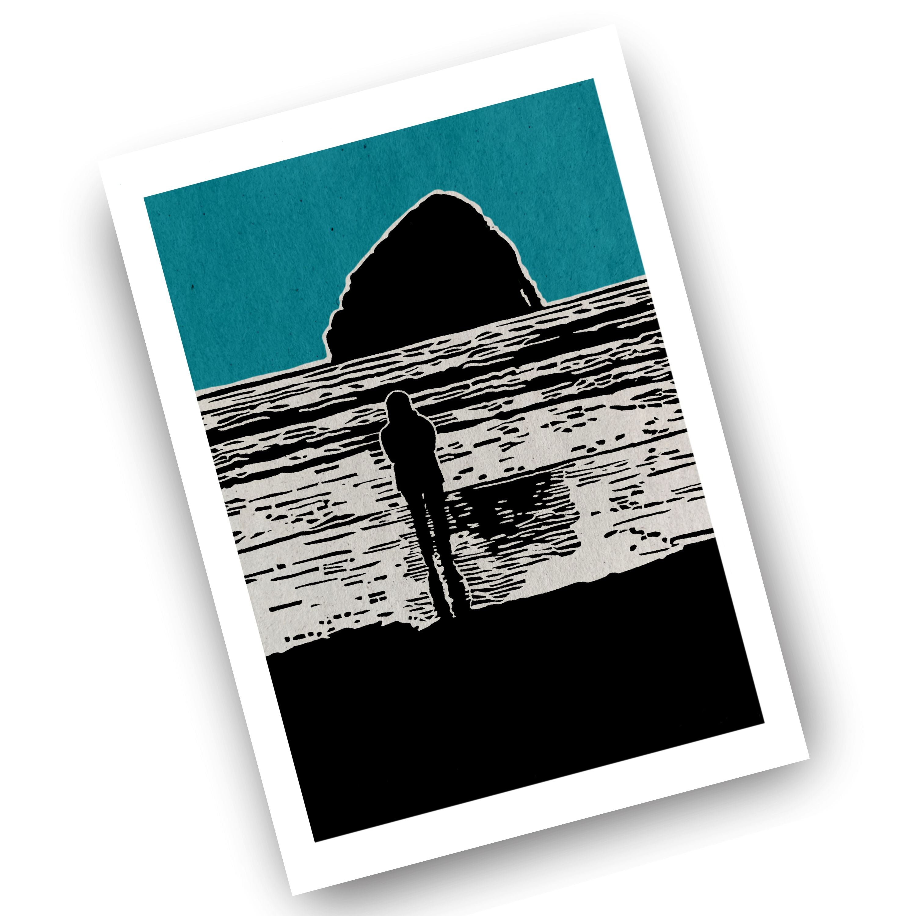 Seastack Sunset - (Art Print)
