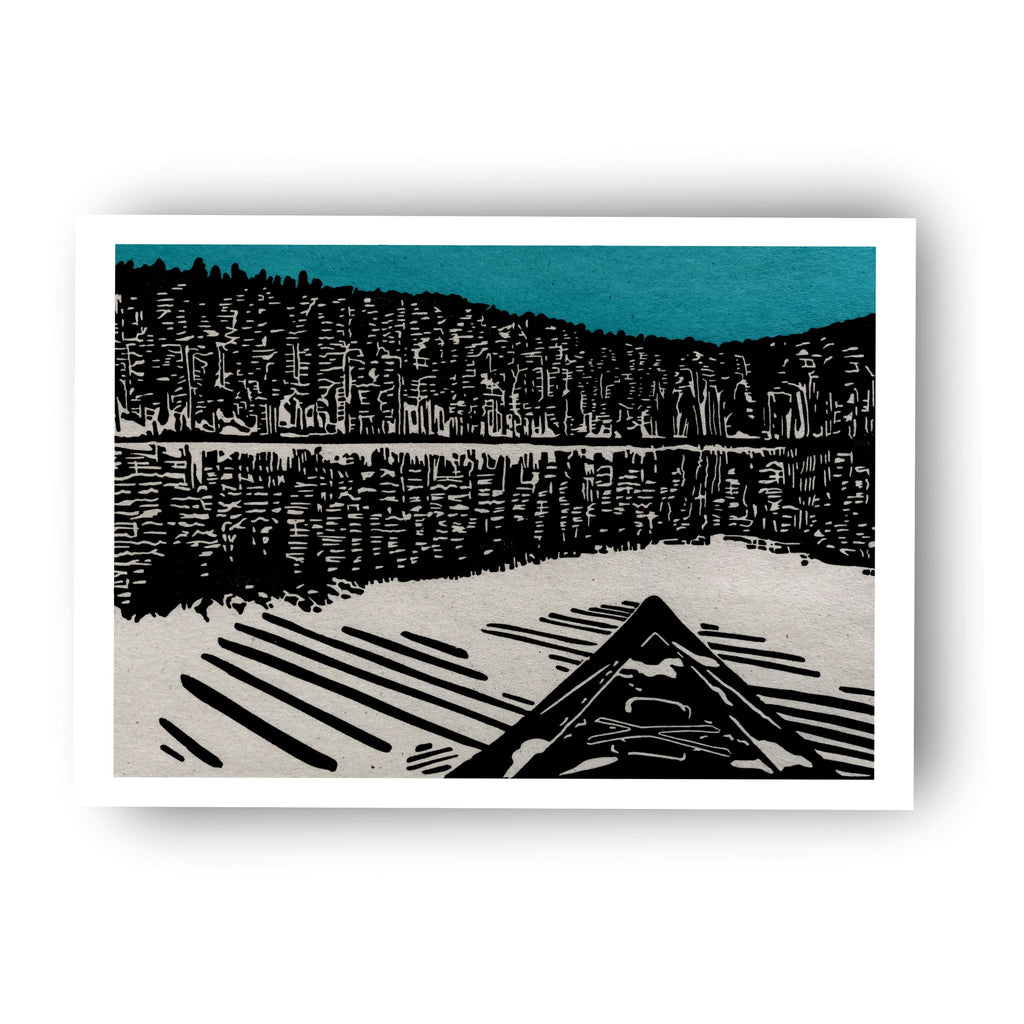 Kayak Reflection - (Art Print)