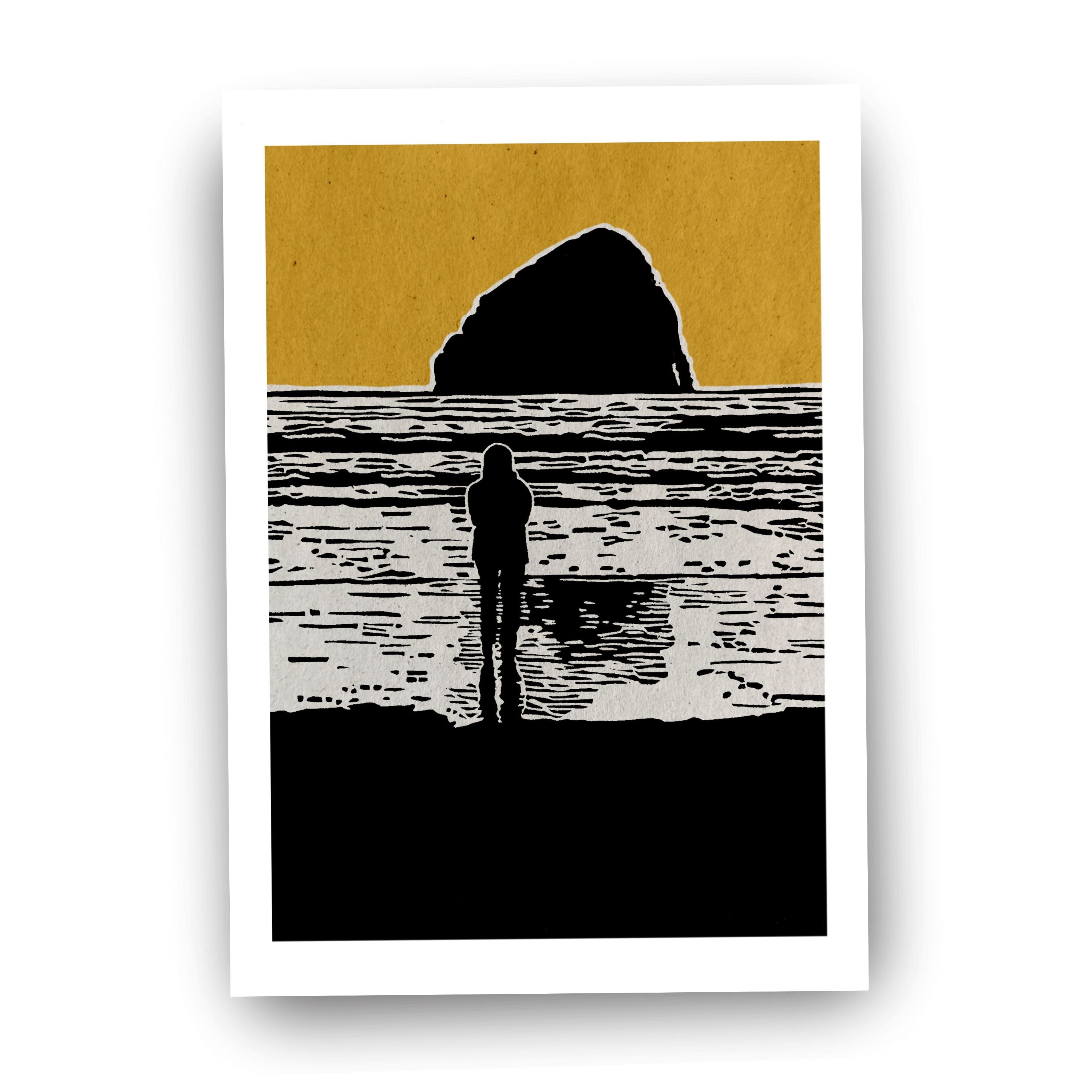Seastack Sunset - (Art Print)