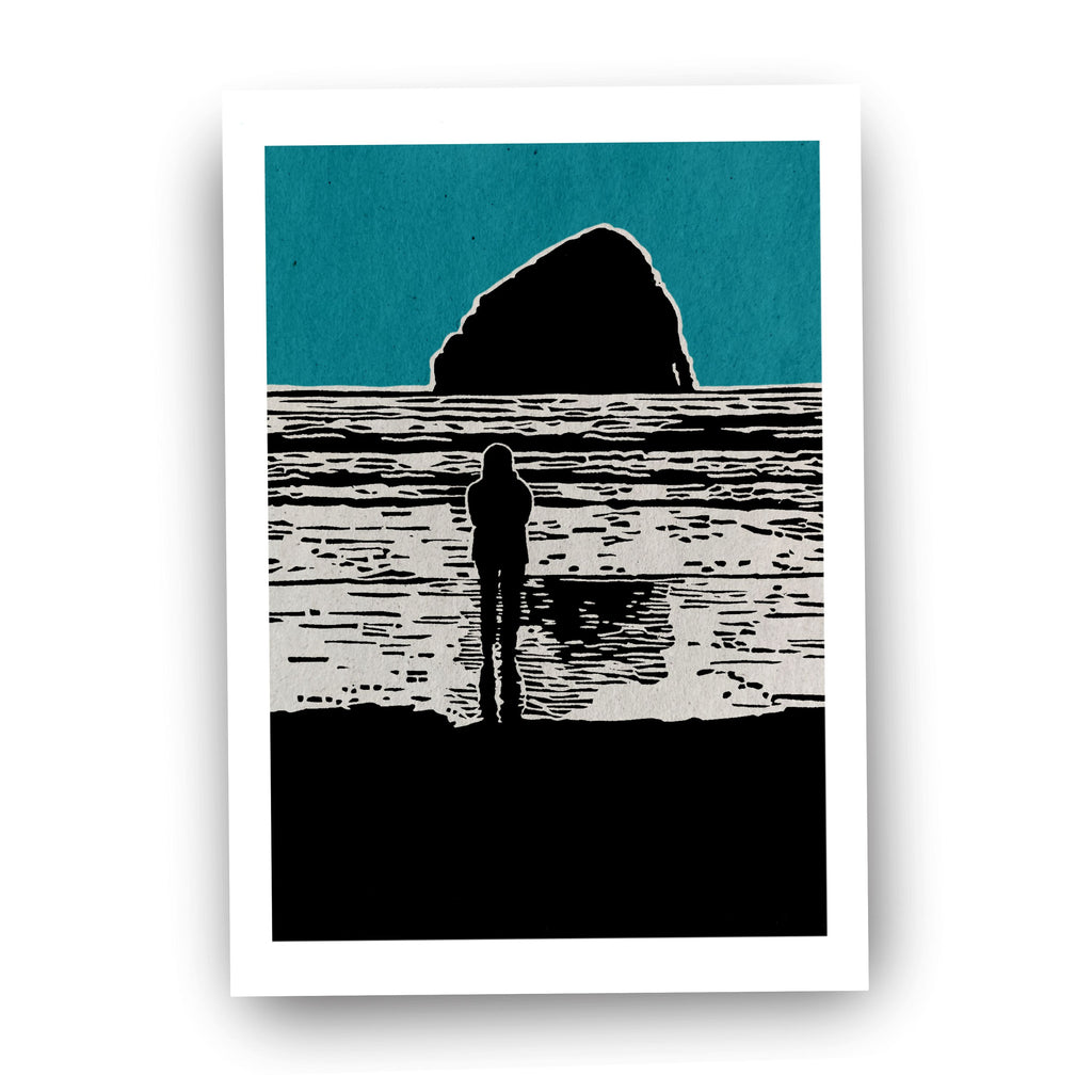 Seastack Sunset - (Art Print)