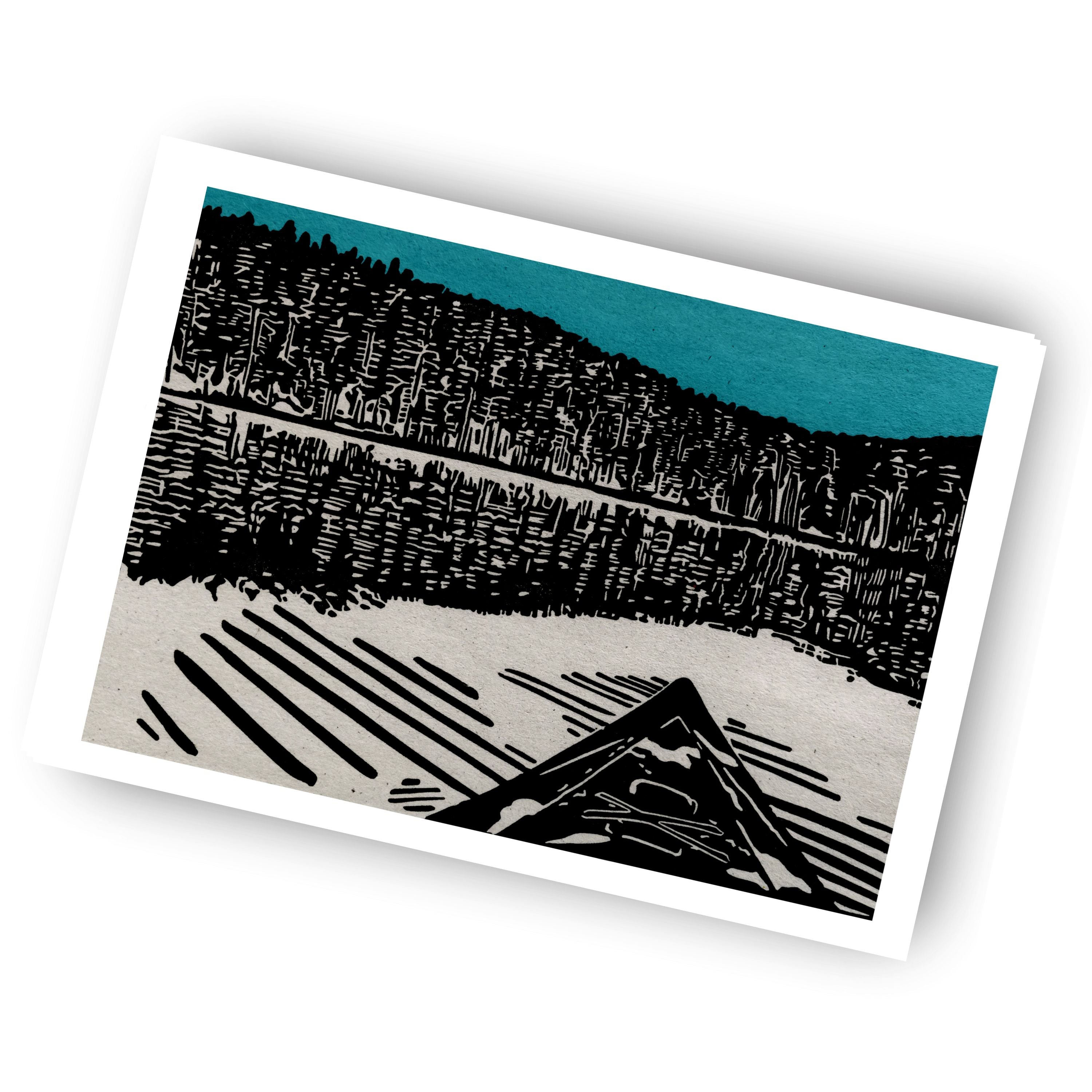 Kayak Reflection - (Art Print)