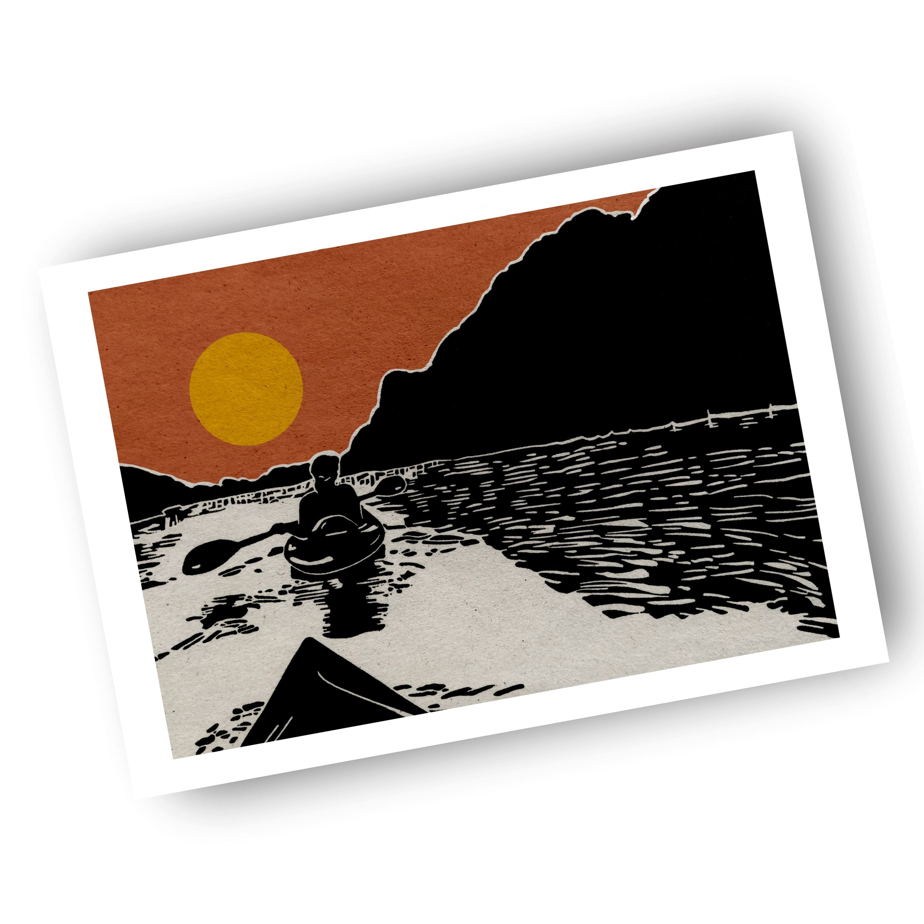 Kayak Duo - (Art Print)