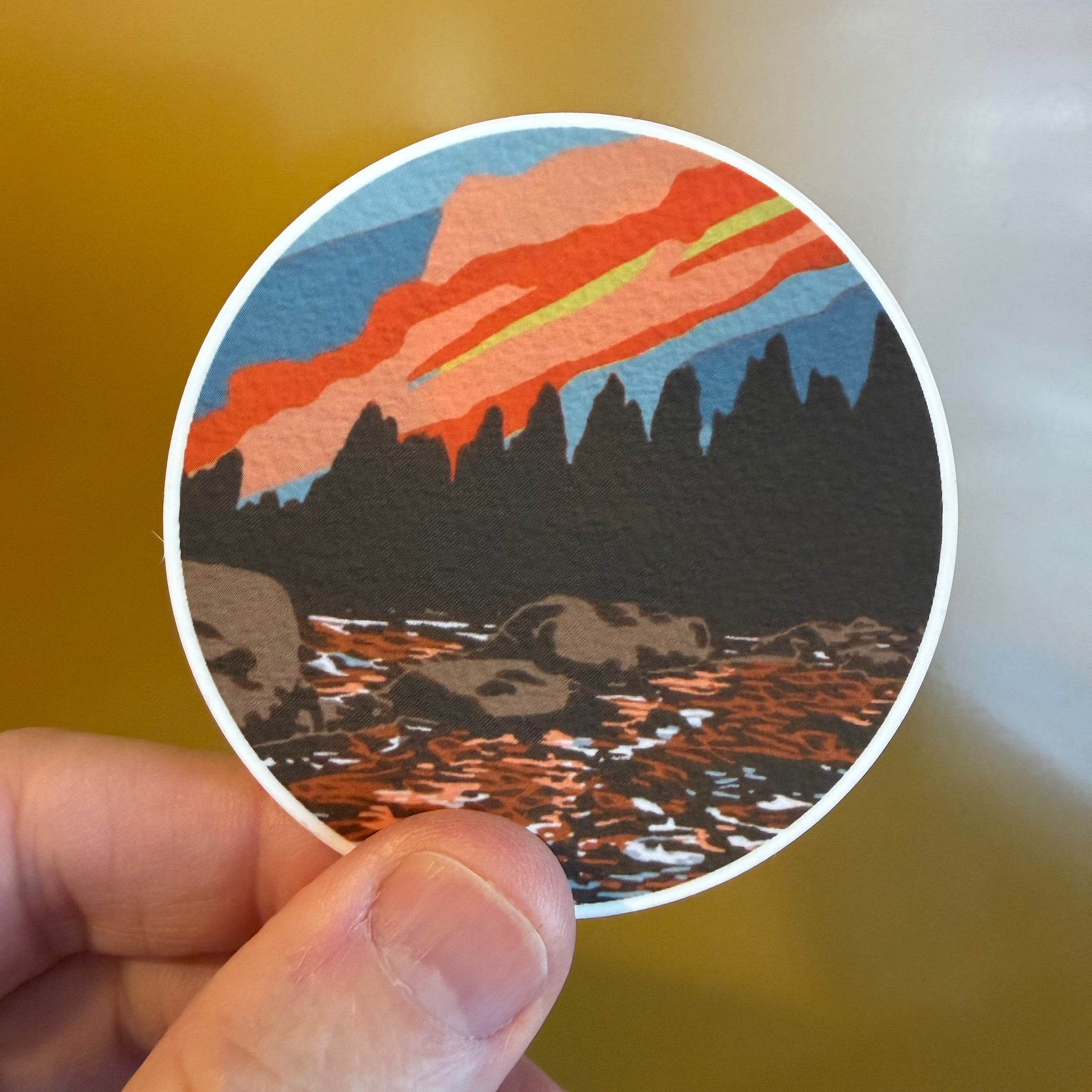 Sunset On The Deschutes Sticker