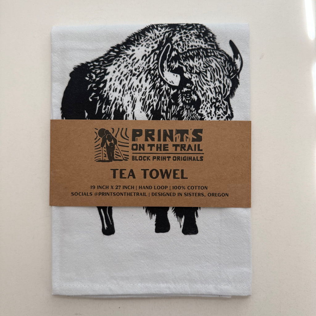 Let's Go Buffalo Tea Towel