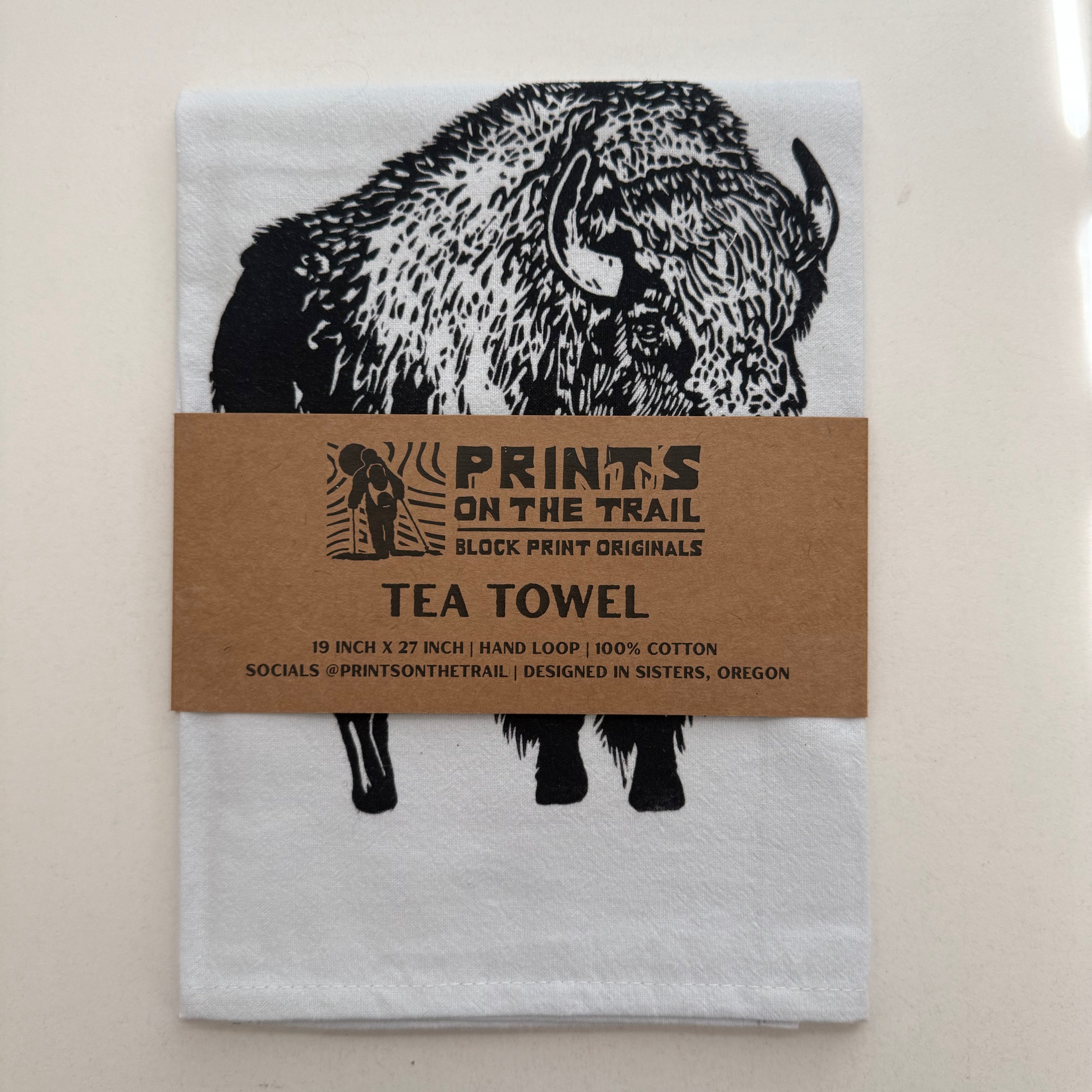 Let's Go Buffalo Tea Towel