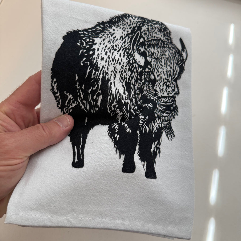 Let's Go Buffalo Tea Towel