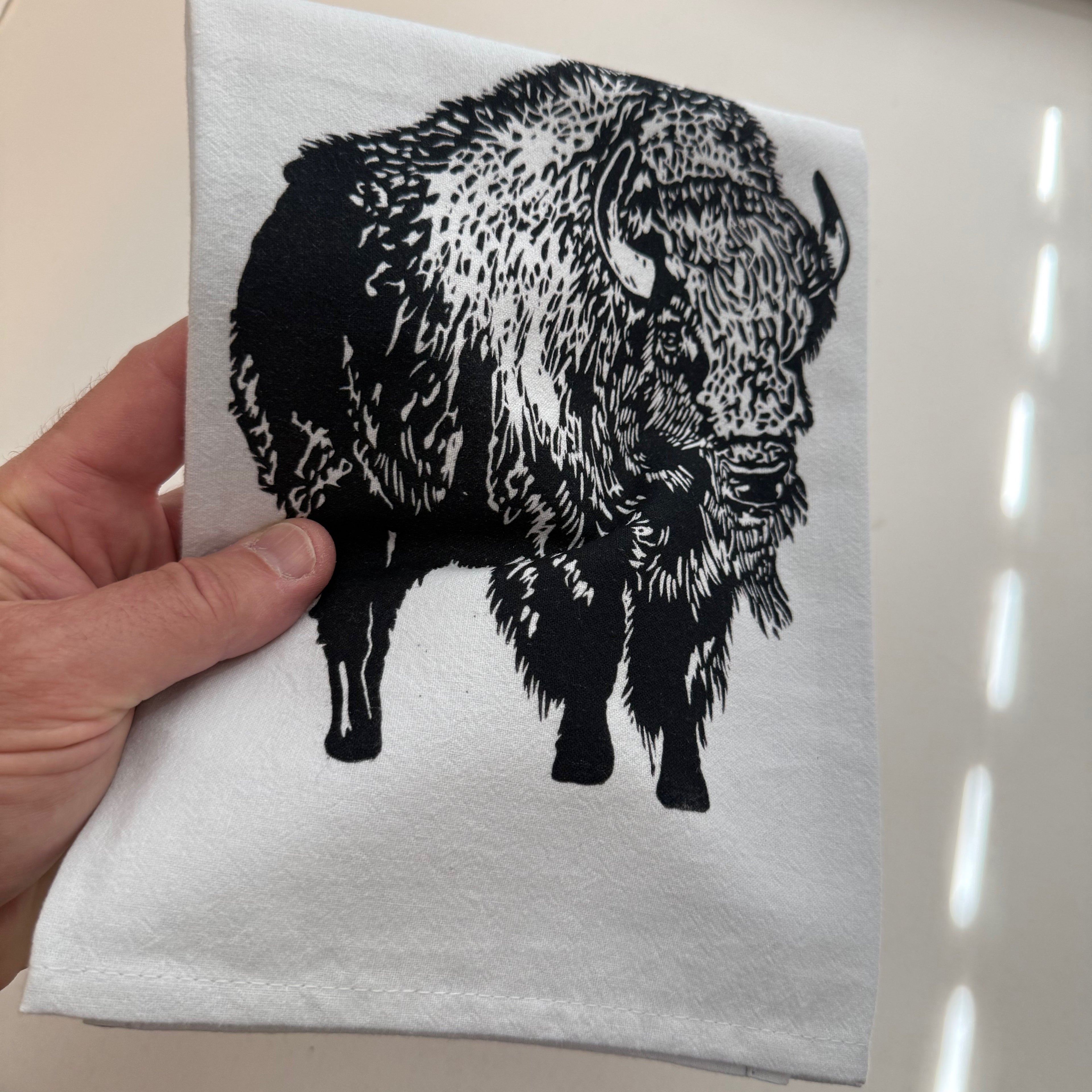 Let's Go Buffalo Tea Towel