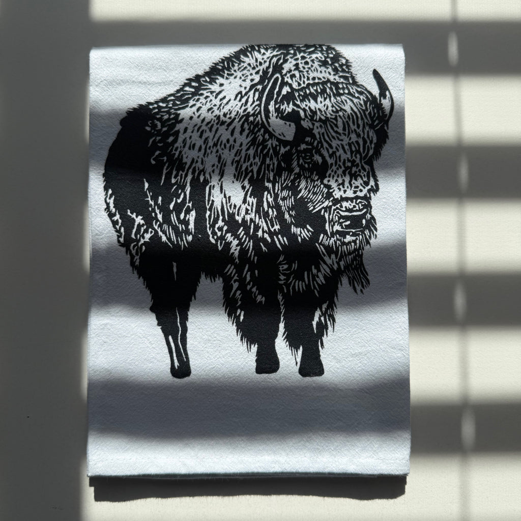 Let's Go Buffalo Tea Towel