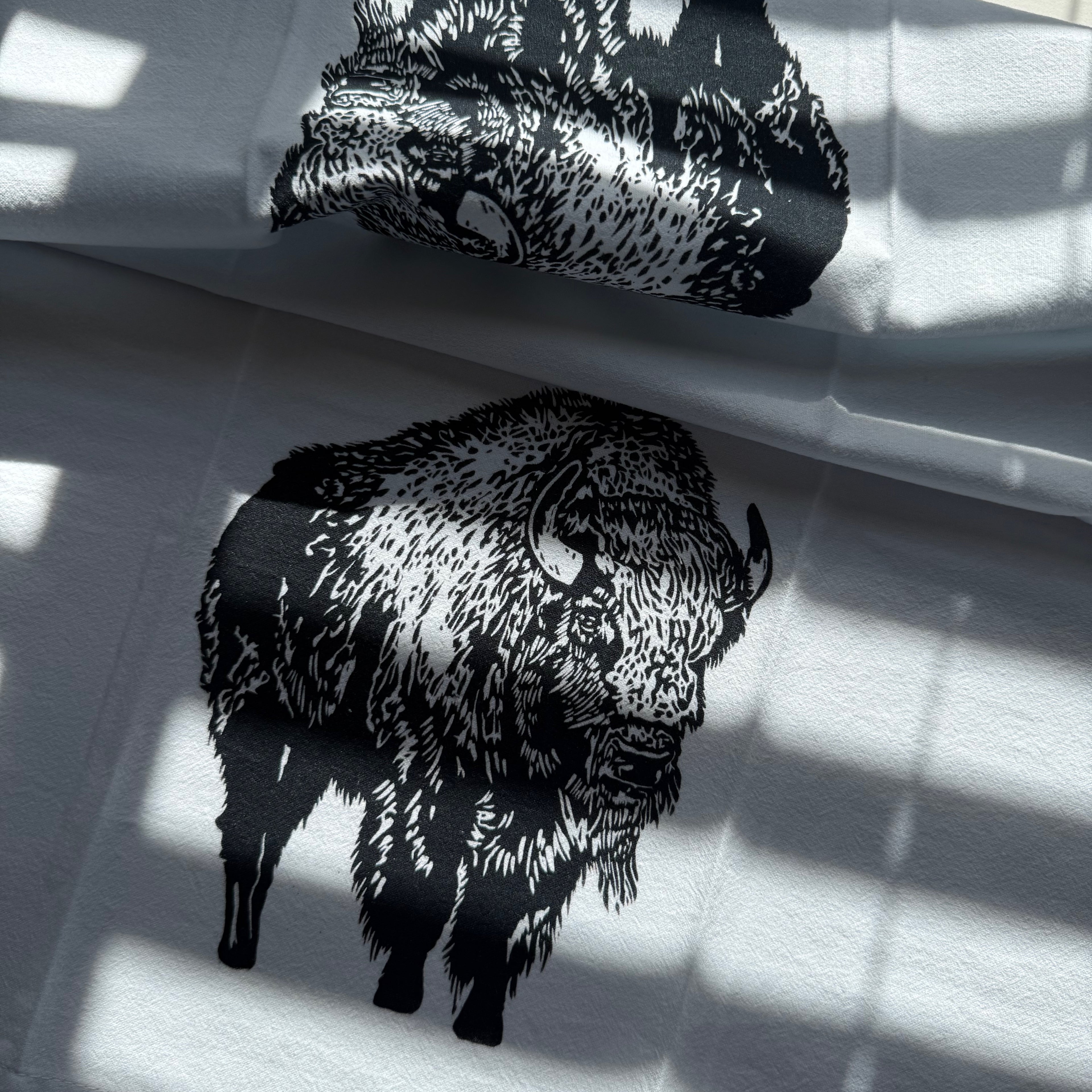 Let's Go Buffalo Tea Towel